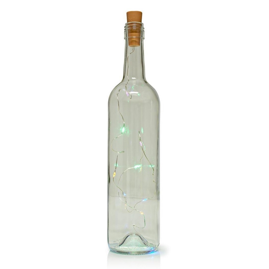 Cadena decorativa LED con tapón de botella 8xLED/3xLR44 IP44