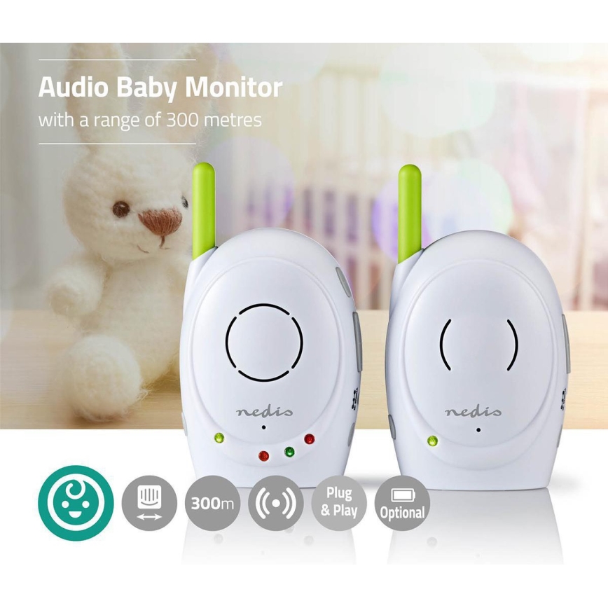 Vigilante inalámbrico para bebés 5W/230V