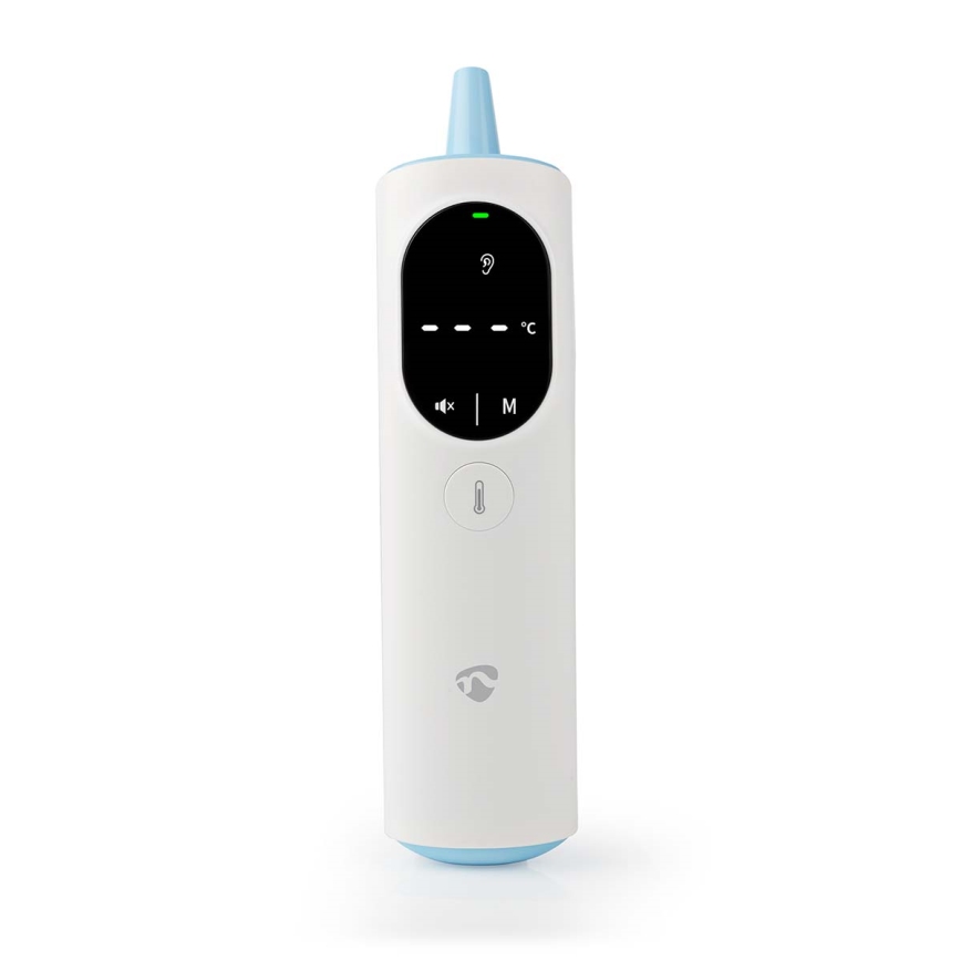 Nedis BTHTIR10WT - Termómetro infrarrojo inteligente multifuncional Tuya 2xAAA