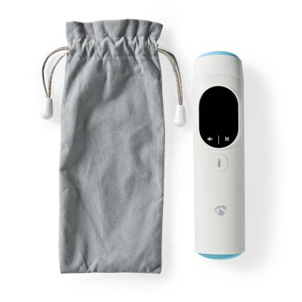 Nedis BTHTIR10WT - Termómetro infrarrojo inteligente multifuncional Tuya 2xAAA