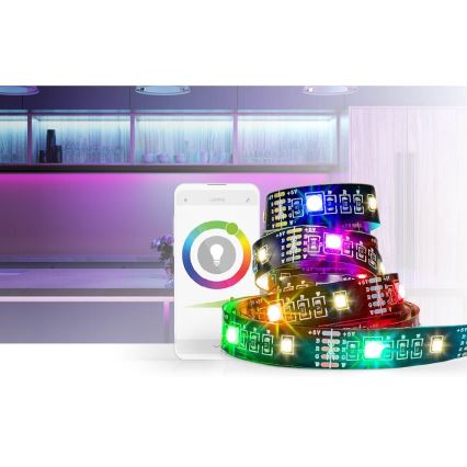 LED RGB Cinta regulable SmartLife 2,4m LED/4W/5V