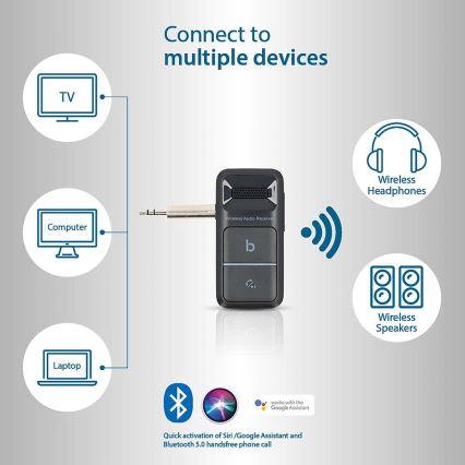 Receptor Bluetooth portátil AUX