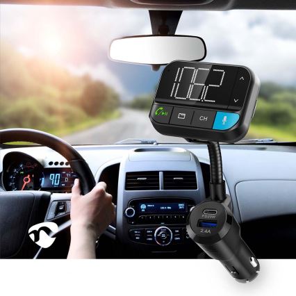 Transmisor FM para coche con función manos libres