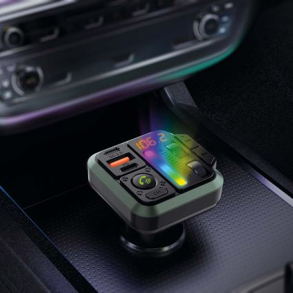 Transmisor FM para coche con función manos libres