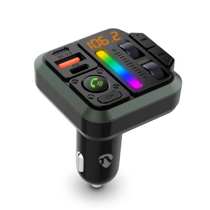 Transmisor FM para coche con función manos libres