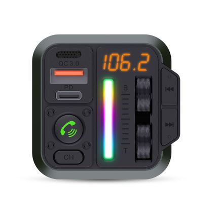 Transmisor FM para coche con función manos libres