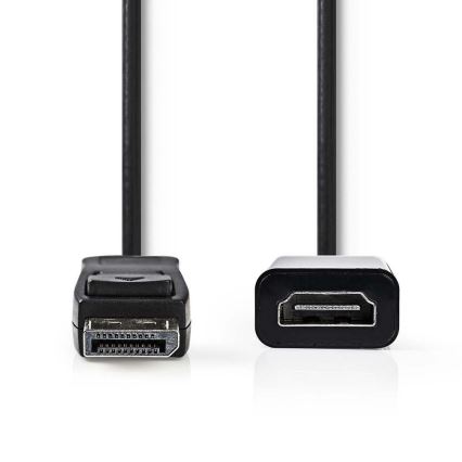 Cable HDMI con conector DisplayPort - salida HDMI 0,2 m
