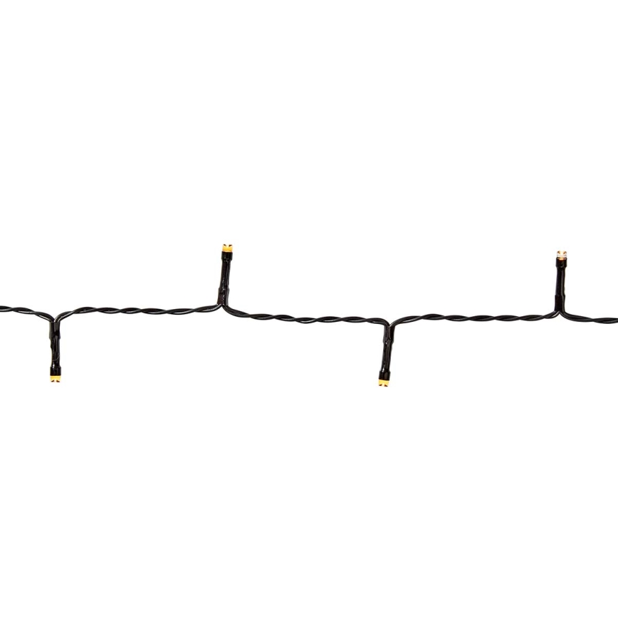 Cadena de Navidad LED 96xLED/7 funciones/3xAA 7,7m IP44 blanco cálido