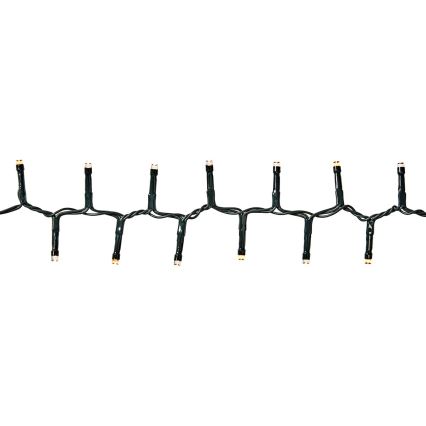 Guirnalda LED para exterior 400 LEDs/7 funciones 11 m IP44 blanco cálido