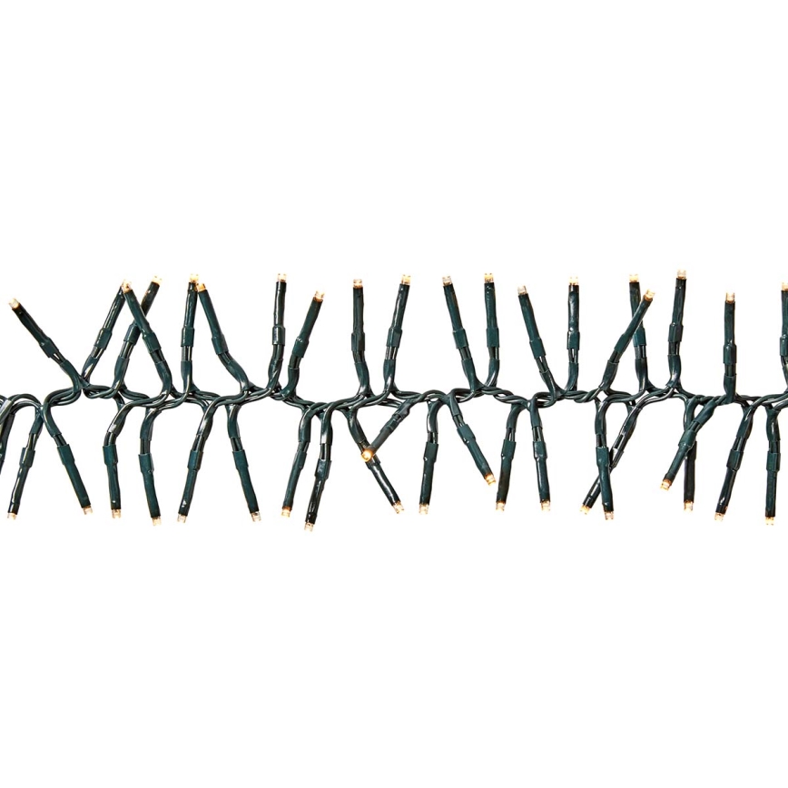 Guirnalda LED para exterior 1512 LEDs/7 funciones, 14 m, IP44, blanco cálido