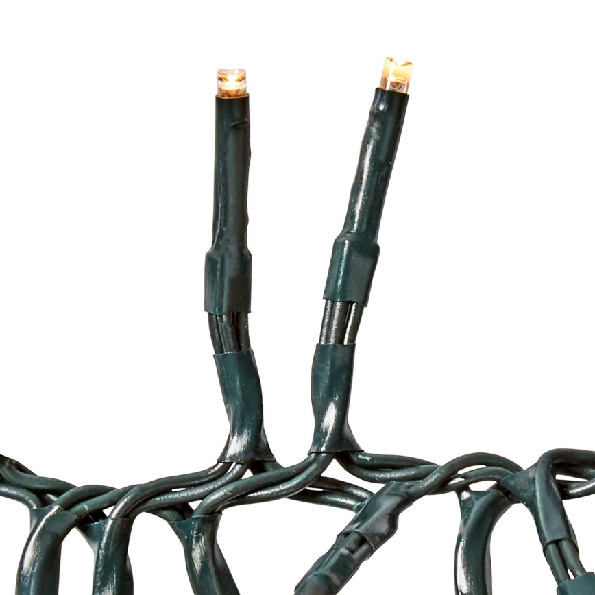 Guirnalda LED para exterior 1512 LEDs/7 funciones, 14 m, IP44, blanco cálido