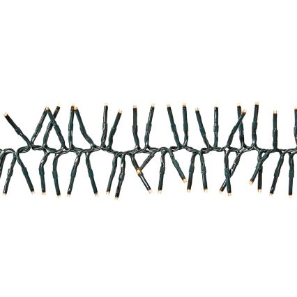 Cadena de luces LED para exterior, 768 LED, 7 funciones, 8,6 m, IP44, blanco cálido