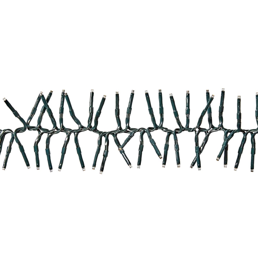 Cadena de luces LED para exterior, 768 LED, 7 funciones, 8,6 m, IP44, blanco cálido