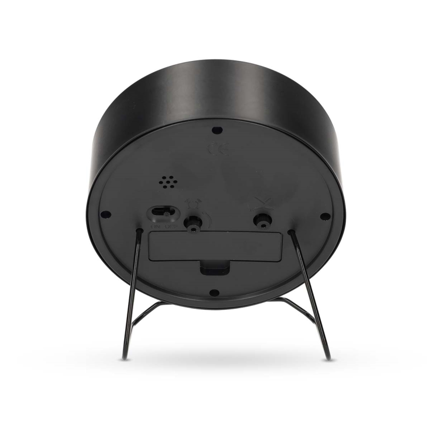 Despertador analógico 1x AA, negro