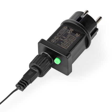 Cortina LED exterior 180 LEDs, 7 funciones, 10,9 m, IP44, blanco cálido