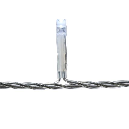 Cortina de luces LED para exterior 180xLED/7 funciones 10,9 m IP44 blanco frío