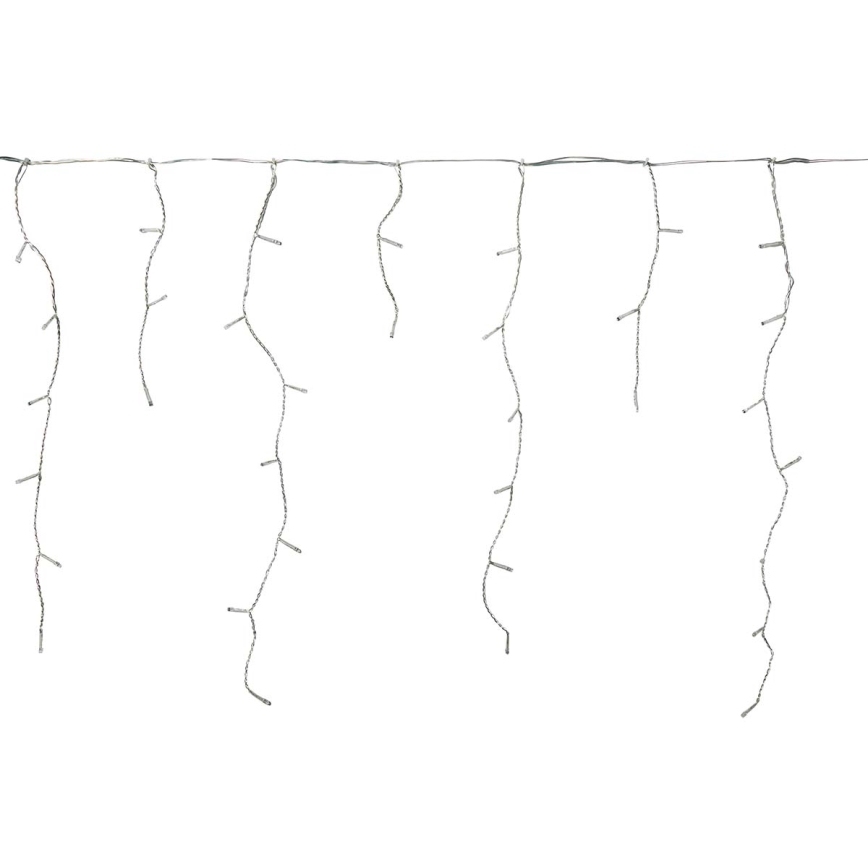 Cortina de Navidad LED 360xLED/7 funciones 14m IP44 blanco frío