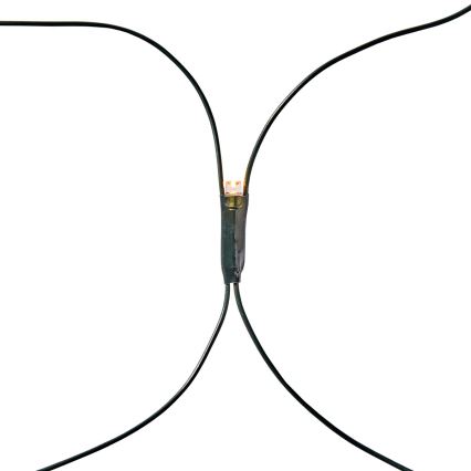 Cortina LED exterior 160 LED/7 funciones 5 m IP44 blanco cálido