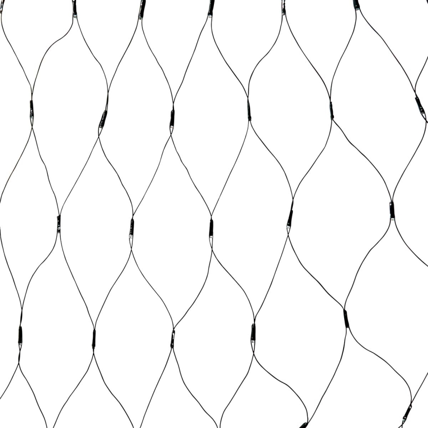 Cortina LED exterior 160 LED/7 funciones 5 m IP44 blanco cálido