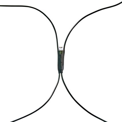 Cortina LED exterior 160 LED/7 funciones 5 m IP44 blanco cálido