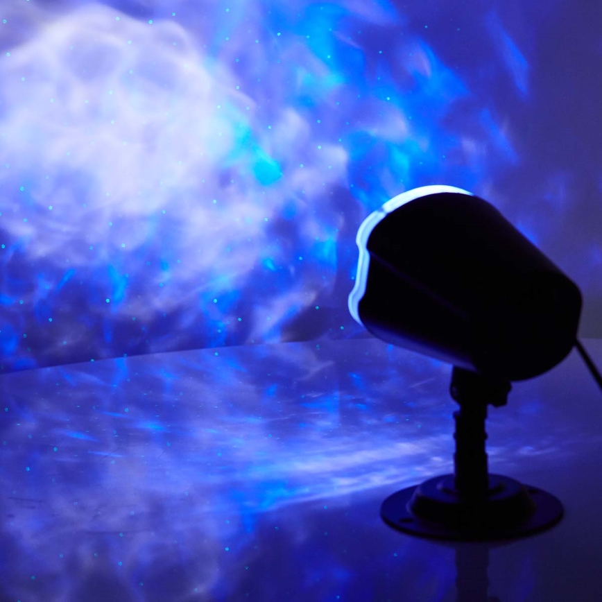 Proyector láser LED 6W/230V IP65 + mando a distancia