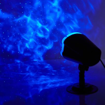 Proyector láser LED 6W/230V IP65 + mando a distancia