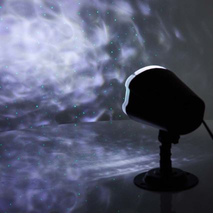 Proyector láser LED 6W/230V IP65 + mando a distancia