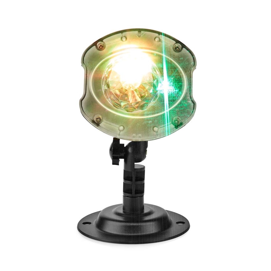 Proyector láser LED 6W/230V IP65 + mando a distancia