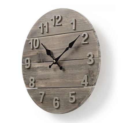 Reloj de pared 1xAA/1,5V pícea 30 cm