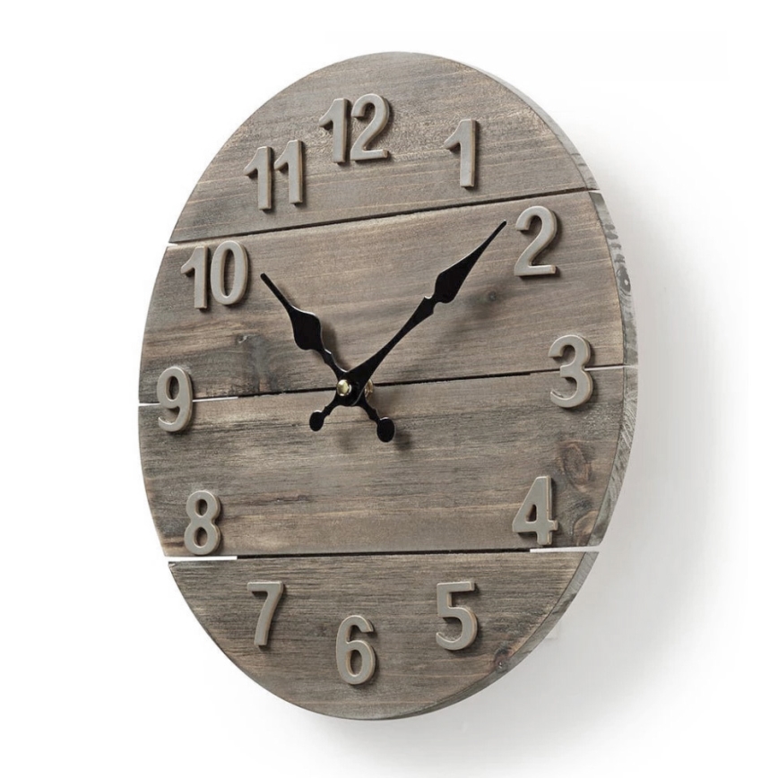 Reloj de pared 1xAA/1,5V pícea 30 cm