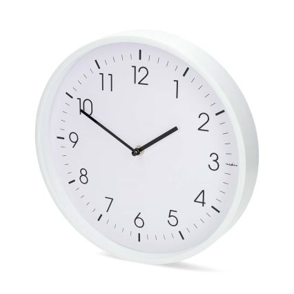 Reloj de pared Ø 30,8 cm 1xAA blanco