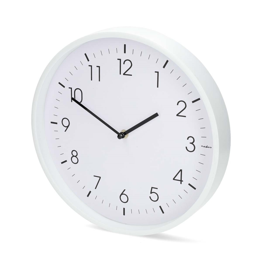 Reloj de pared Ø 30,8 cm 1xAA blanco