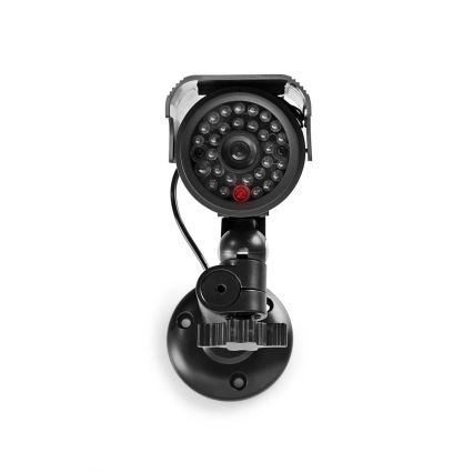Cámara de seguridad LED simulada con panel solar 2xAA IP44