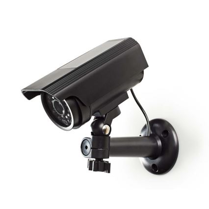 Cámara de seguridad LED simulada con panel solar 2xAA IP44