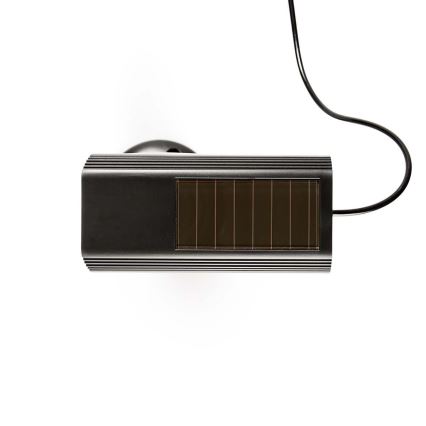 Cámara de seguridad LED simulada con panel solar 2xAA IP44