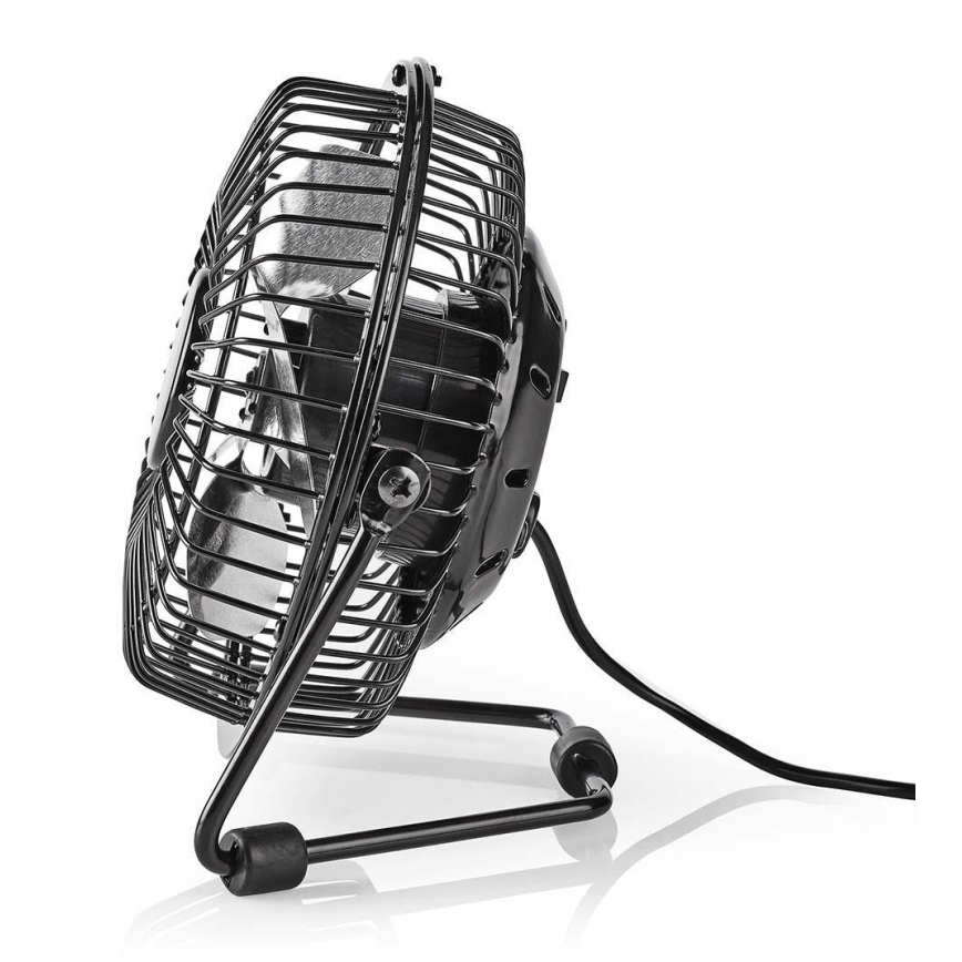 Ventilador de mesa 3W/USB 10 cm negro