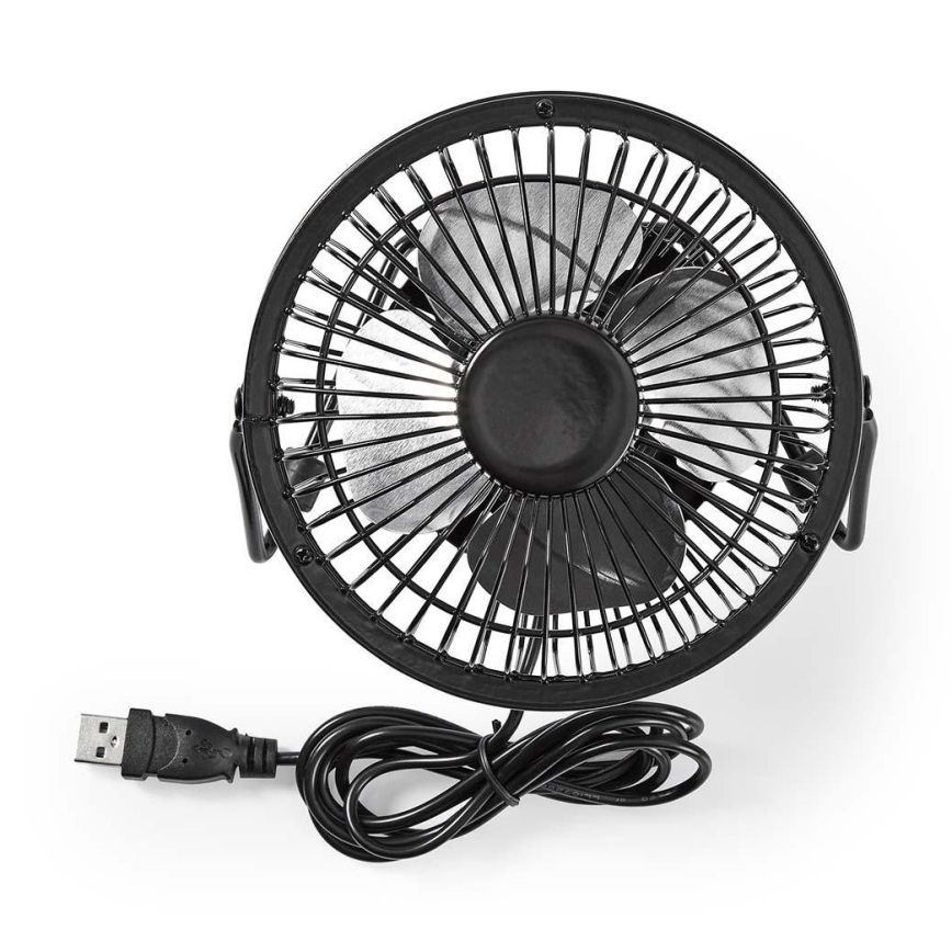 Ventilador de mesa 3W/USB 10 cm negro