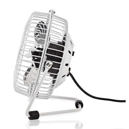 Ventilador de mesa 3W/USB 10 cm blanco