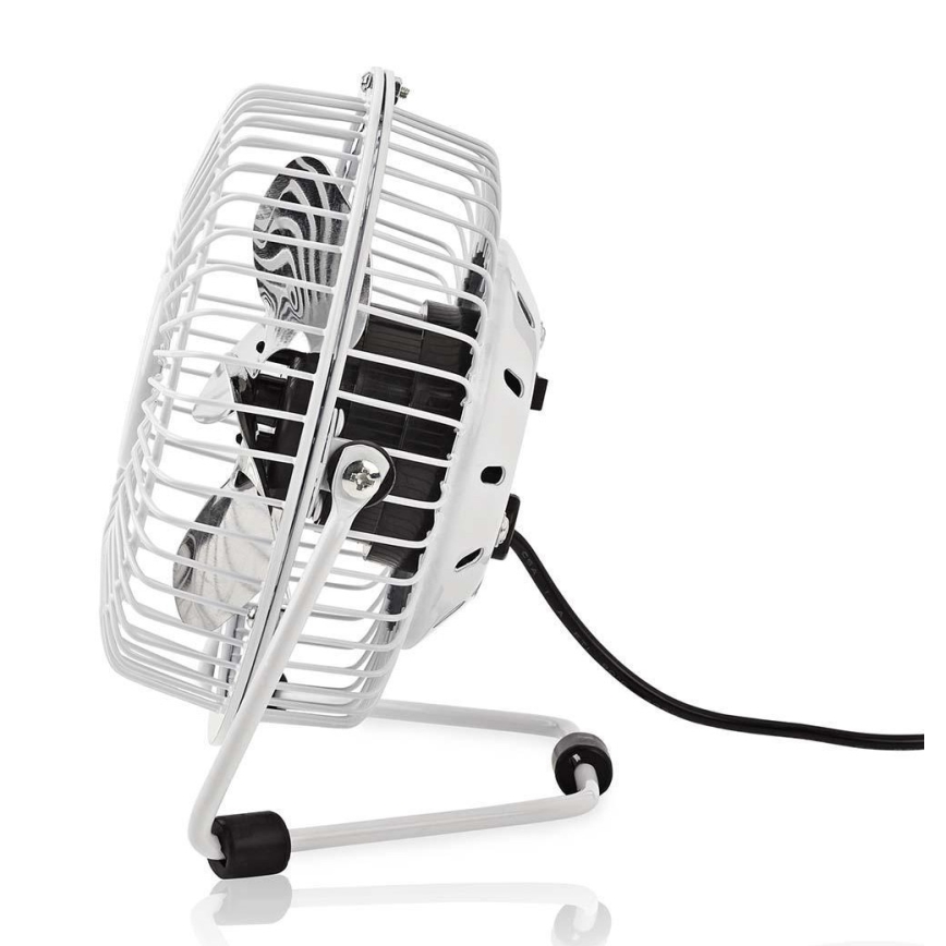 Ventilador de mesa 3W/USB 10 cm blanco