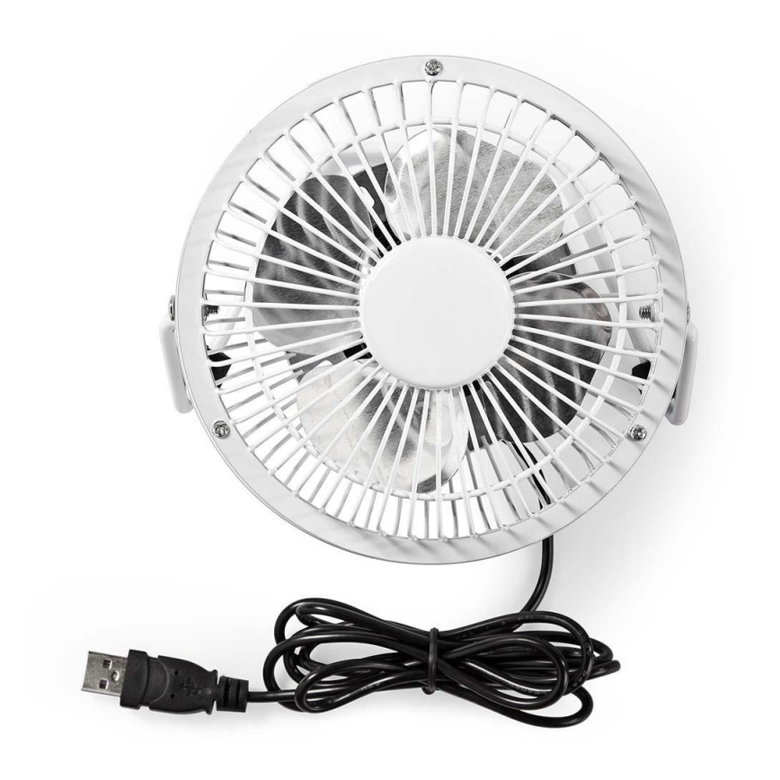 Ventilador de mesa 3W/USB 10 cm blanco