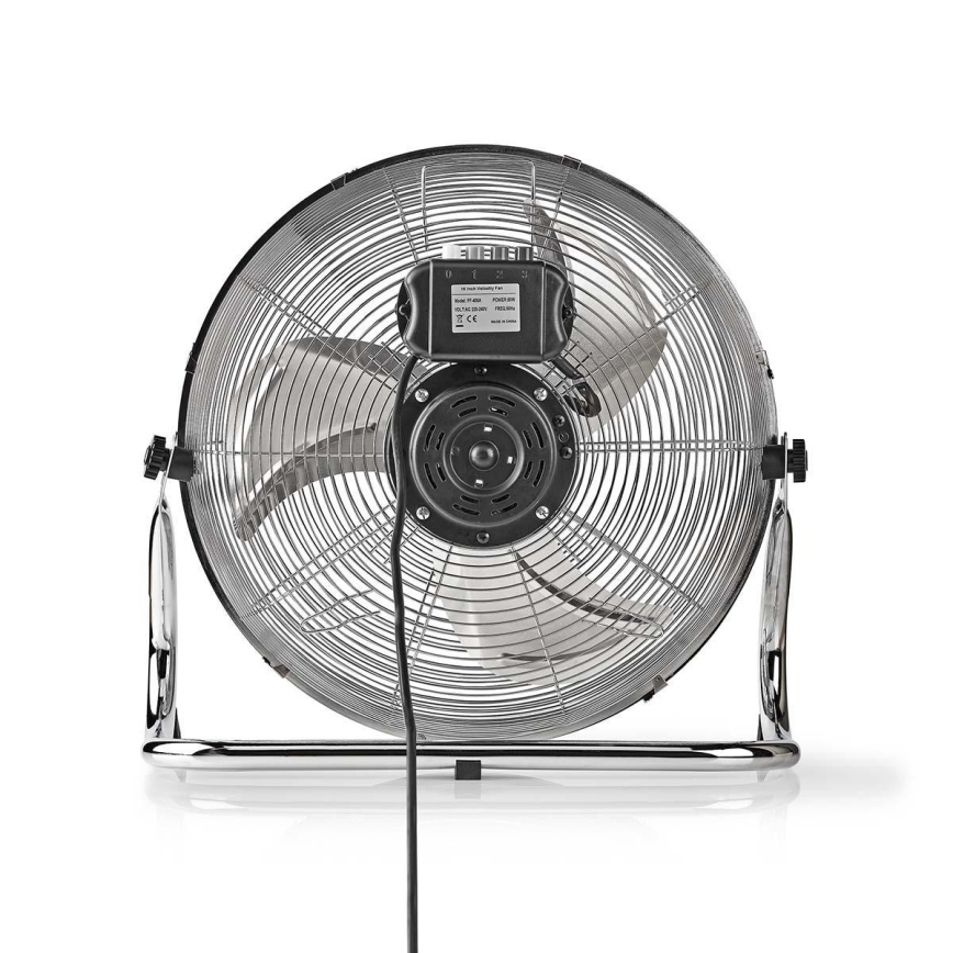 Ventilador de suelo 80W/230V cromo brillante