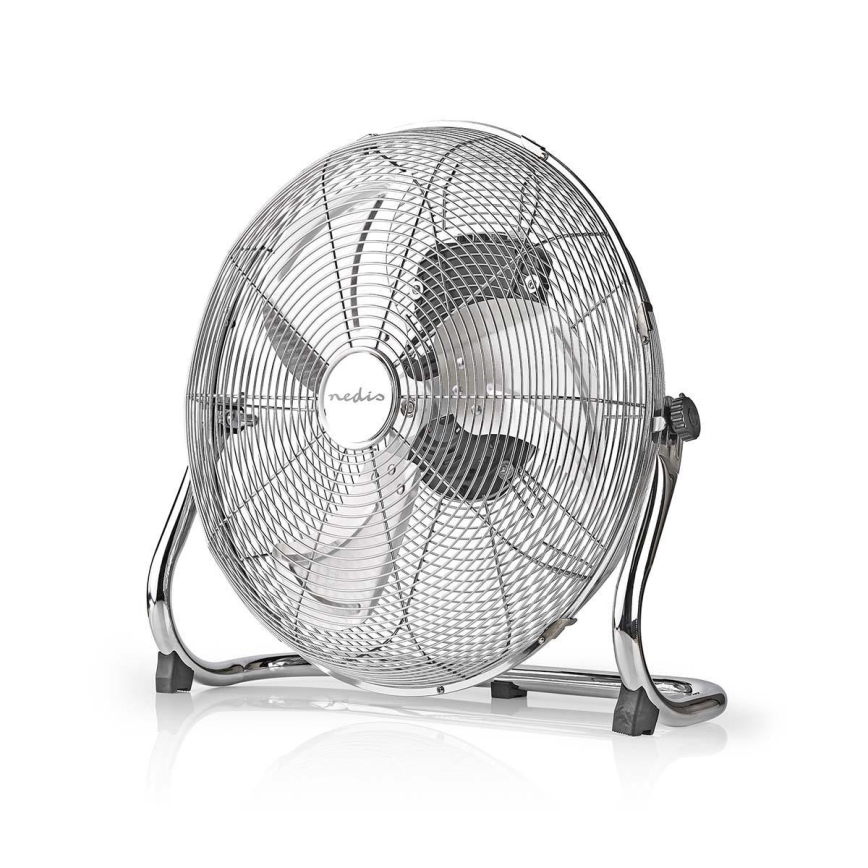 Ventilador de suelo 80W/230V cromo brillante