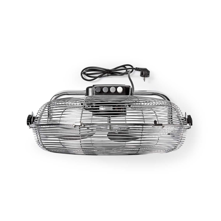 Ventilador de suelo 80W/230V cromo brillante