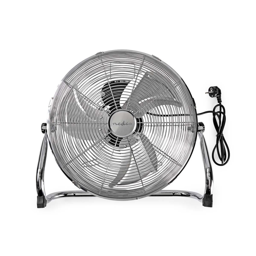 Ventilador de suelo 80W/230V cromo brillante