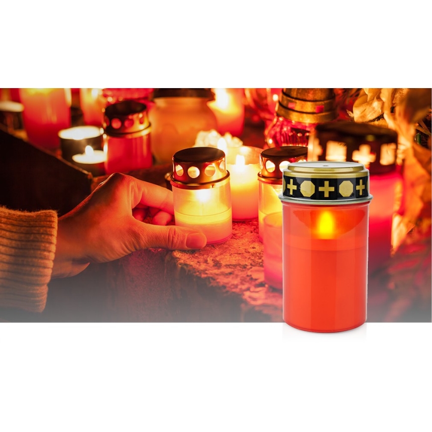 Vela LED para tumbas LED/2xAA IP44