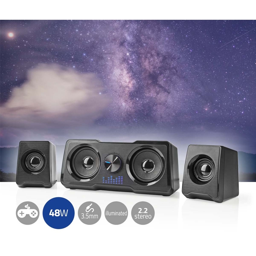 Altavoces LED para juegos 48W/5V