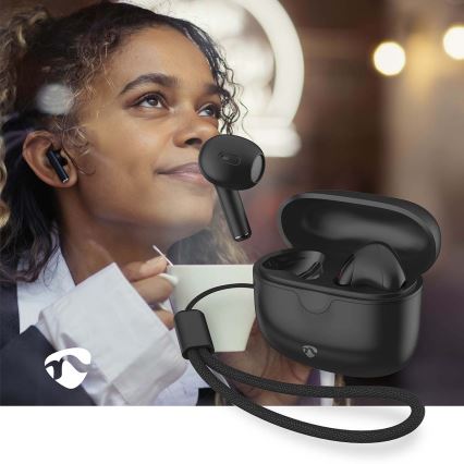 Auriculares inalámbricos 250 mAh + 2x 30 mAh negro