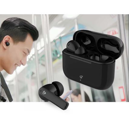Auriculares inalámbricos con ENC 450 mAh + 2x 40 mAh IPX4 negro