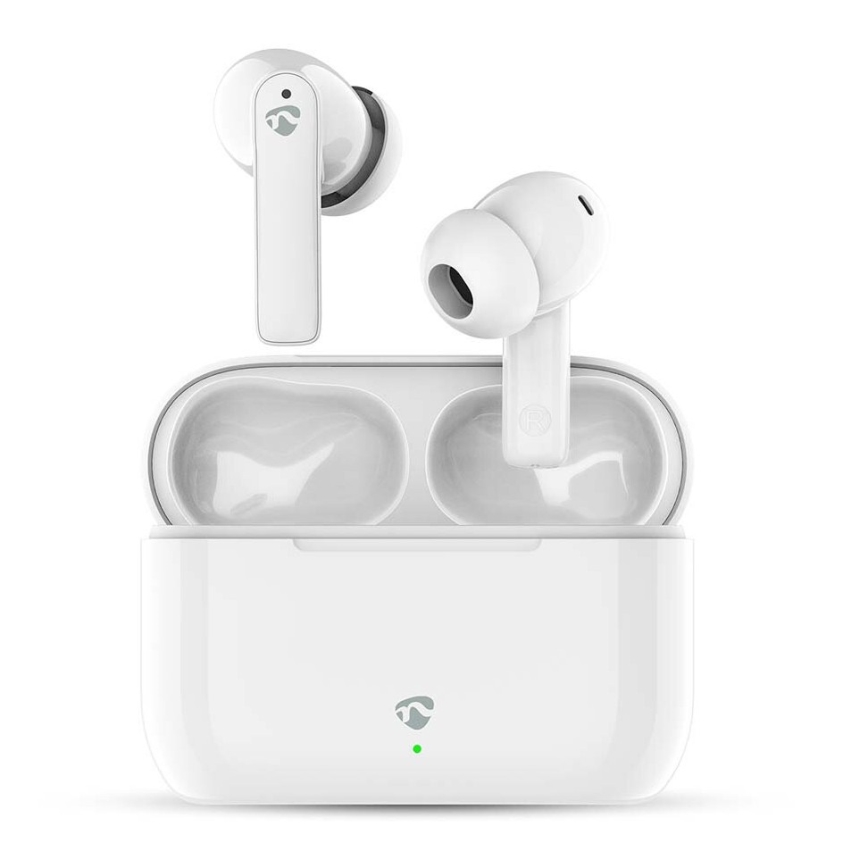 Auriculares inalámbricos con ENC 450 mAh + 2 x 40 mAh IPX4 blanco