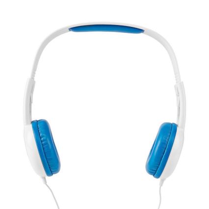 Auriculares con cable azul/blanco